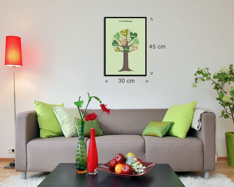 Affiche personnalisée prénoms - Arbre de la Famille