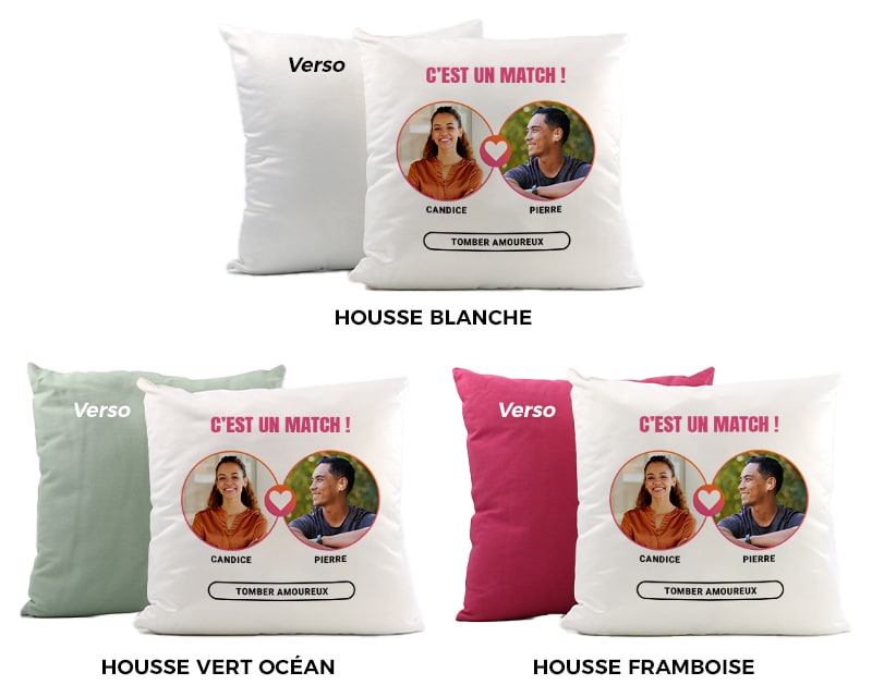 Coussin personnalisé - It's a match