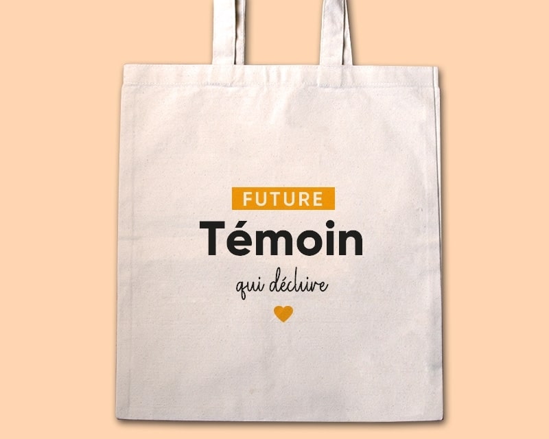 Tote bag personnalisable - Future témoin