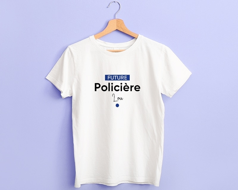 Tee shirt personnalisé femme - Future policière