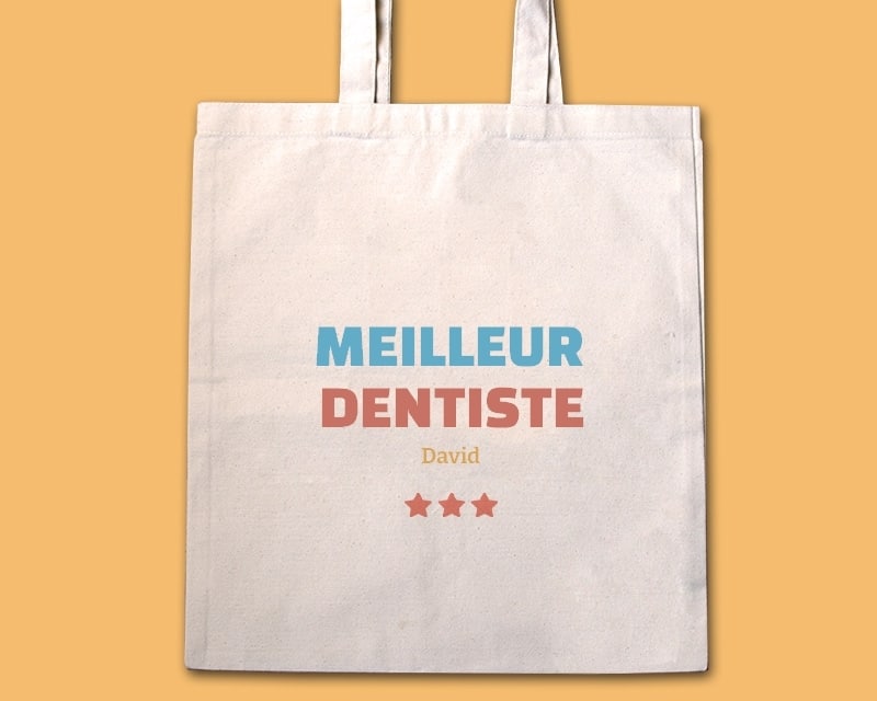 Tote bag personnalisable - Meilleur Dentiste