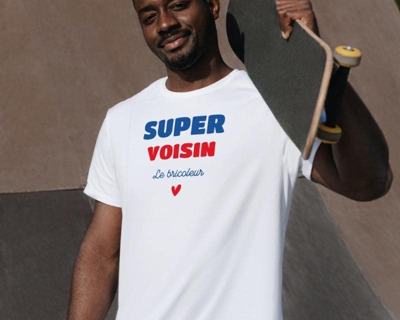 Tee shirt personnalisé homme - Super Voisin