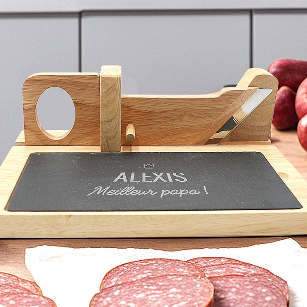 Trancheuse à saucisson personnalisée - Cadeaux.com