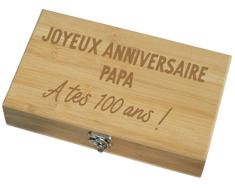 Coffret sommelier 5 accessoires papa 100 ans