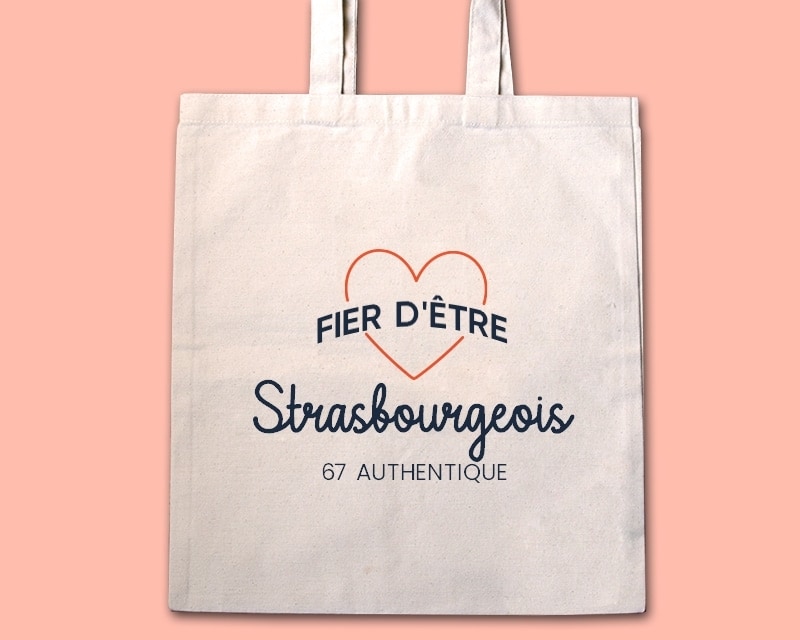 Tote bag personnalisable - Fier d'être Strasbourgeois