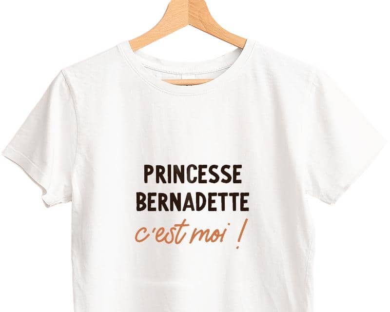 T-shirt blanc personnalisé pour une Bernadette