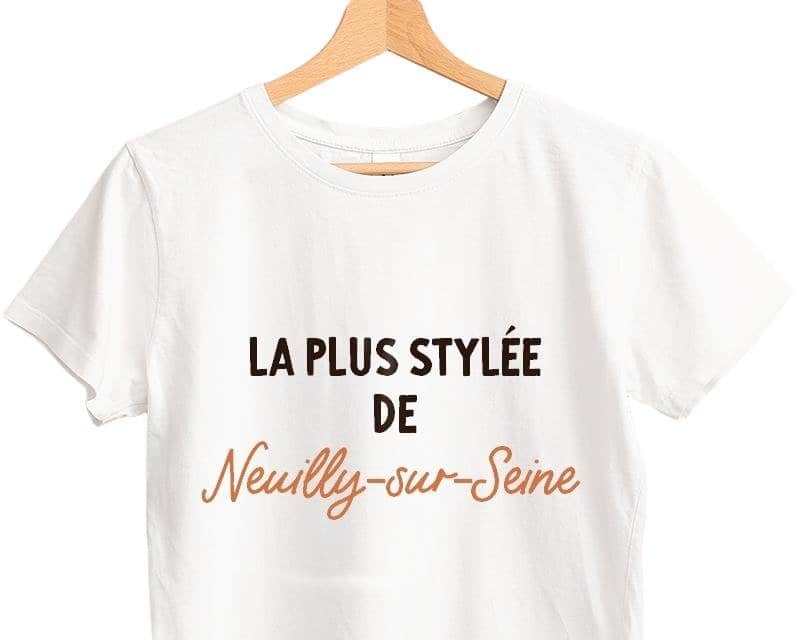 T-shirt femme personnalisé Neuilly-sur-Seine