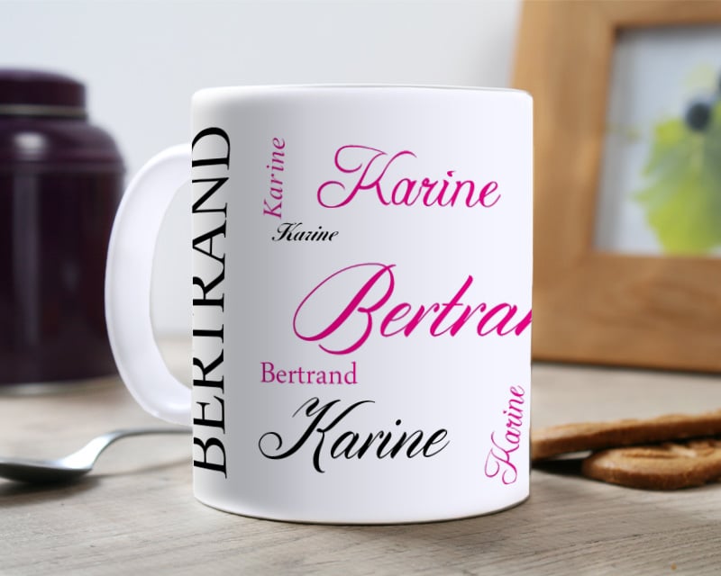 Mug personnalisé - Signature Fuchsia