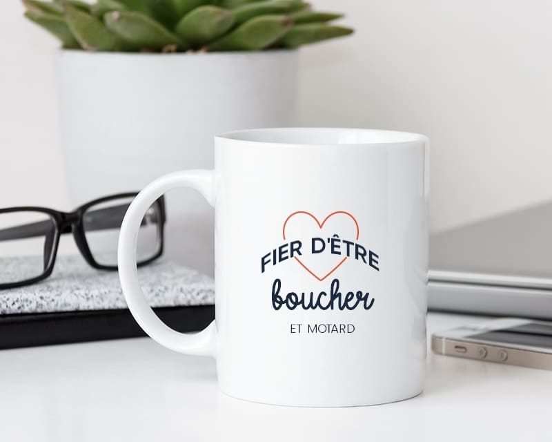 Mug personnalisé - Fier d'être boucher