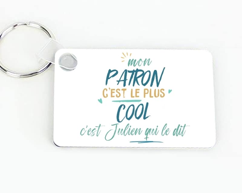 Porte-clés personnalisé : Patron le plus...