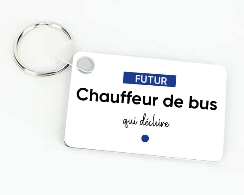 Porte-clés personnalisé - Futur chauffeur de bus