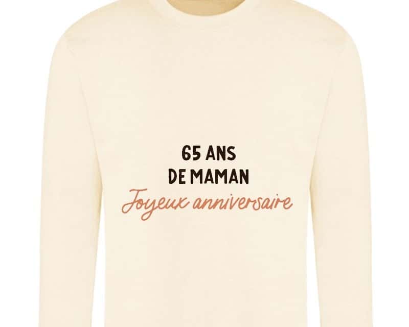 Sweat message maman 65 ans