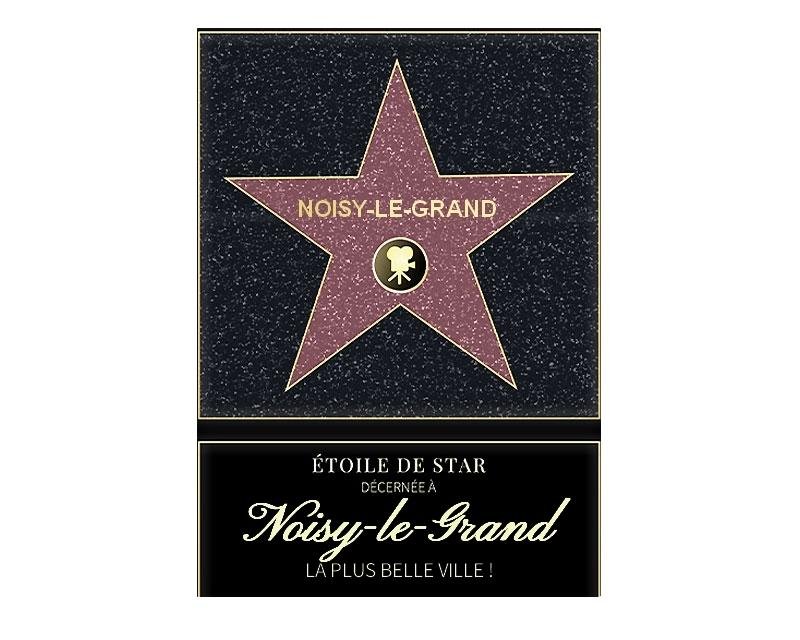 Affiche etoile de star personnalisé Noisy-le-Grand