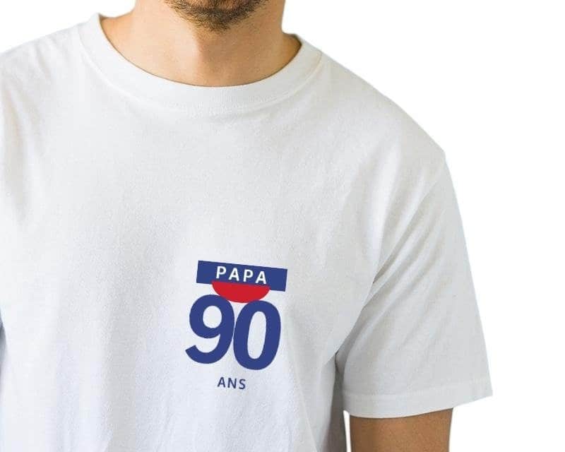 T-shirt blanc homme pastis papa 90 ans