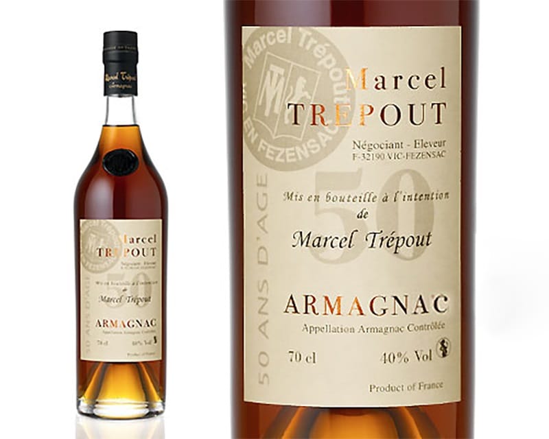 Bouteille d'Armagnac personnalisée 50 ans