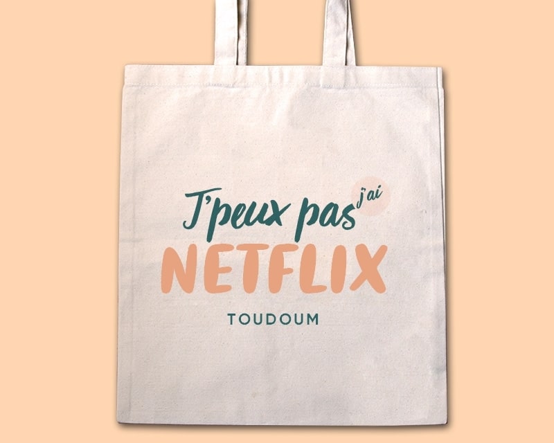 Tote bag personnalisable - J'peux pas