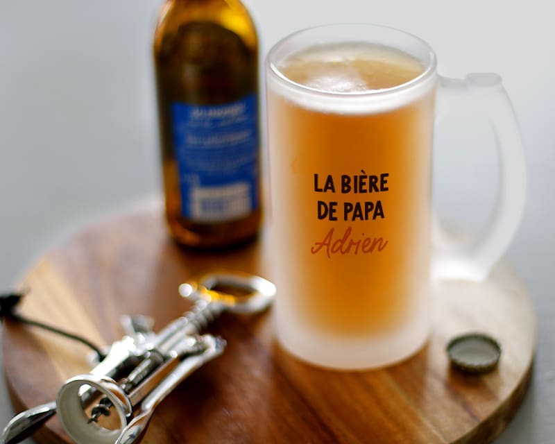 verre à bière chope message générique homme né en 1935