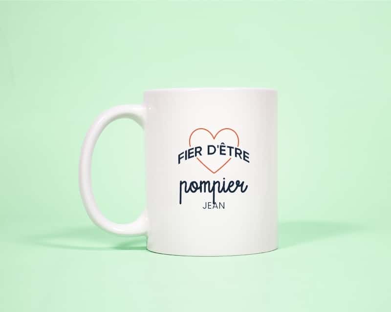 Mug personnalisé - Fier d'être pompier