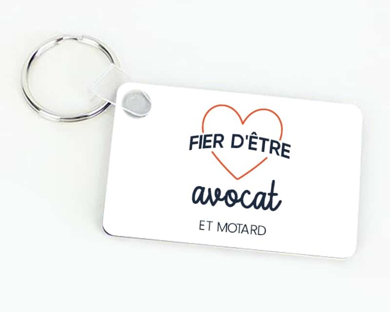 Porte-clés personnalisable - Fier d'être avocat