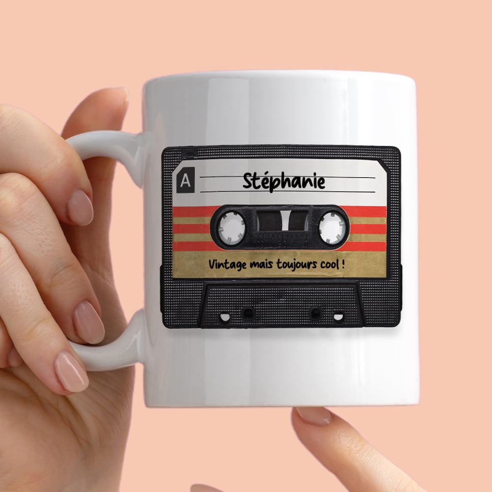 Mug personnalisé - Retro K7 audio