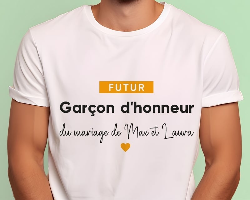 Tee shirt personnalisé homme - Futur garçon d'honneur