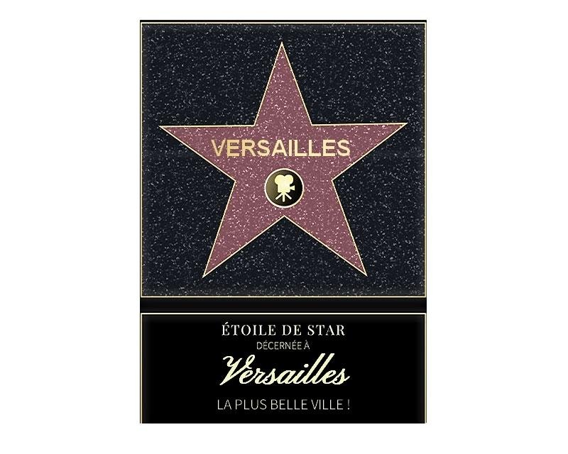 Affiche etoile de star personnalisé Versailles