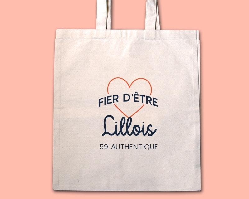 Tote bag personnalisable - Fier d'être Lillois