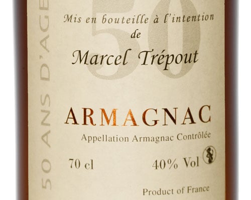 Bouteille d'Armagnac personnalisée 50 ans