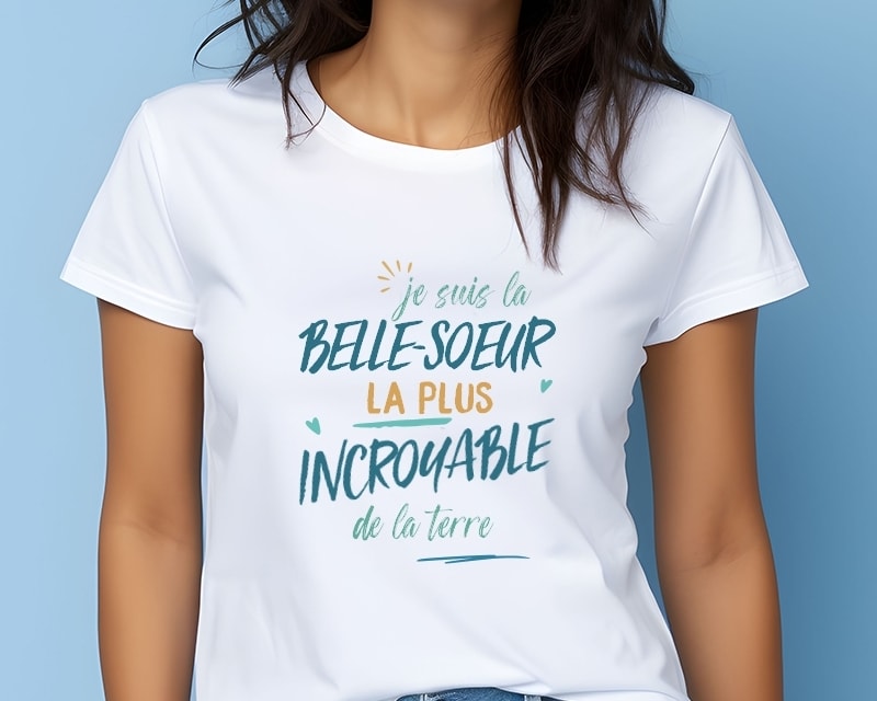 T-Shirt femme personnalisé : Belle-Soeur la plus...