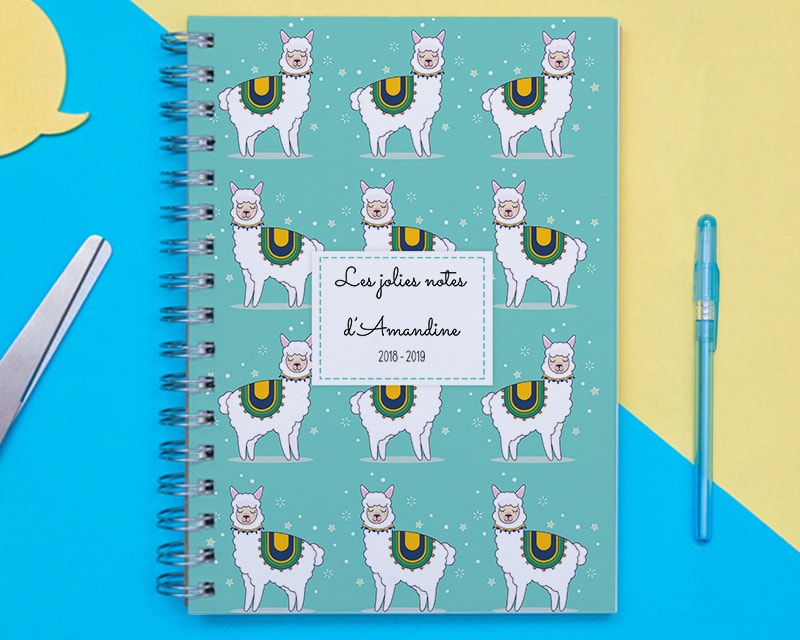 Cahier A4 Personnalisable - Lama