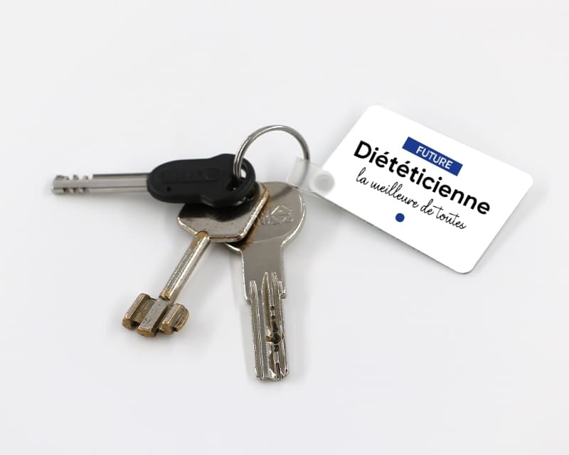 Porte-clef personnalisable - Future diététicienne