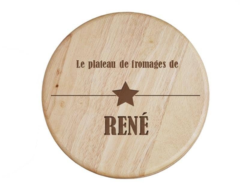 Set à fromage personnalisé pour un René