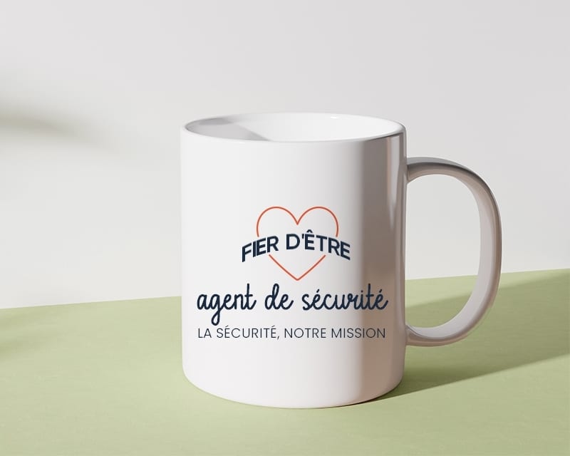 Mug personnalisé - Fier d'être agent de sécurité