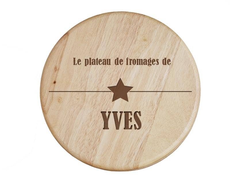 Set à fromage personnalisé pour un Yves