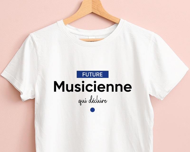 Tee shirt personnalisé femme - Future musicienne