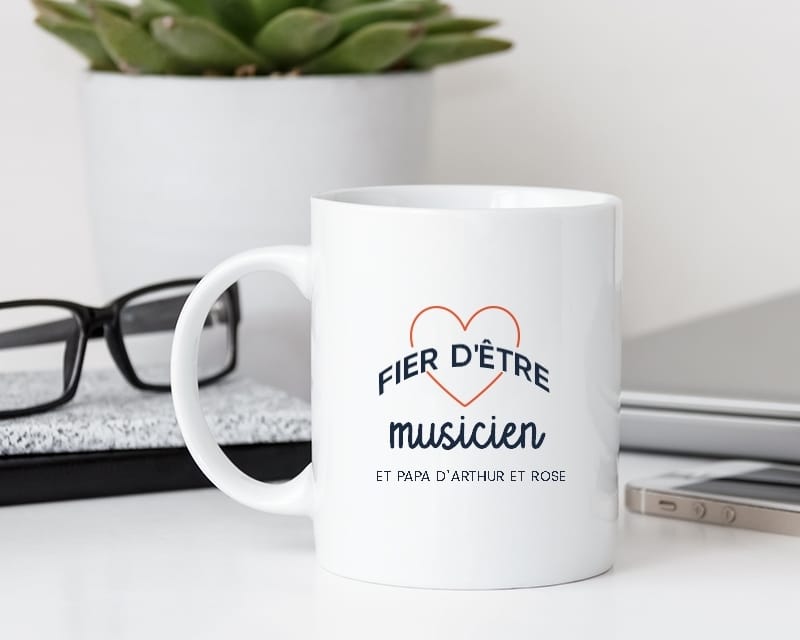 Mug personnalisé - Fier d'être musicien