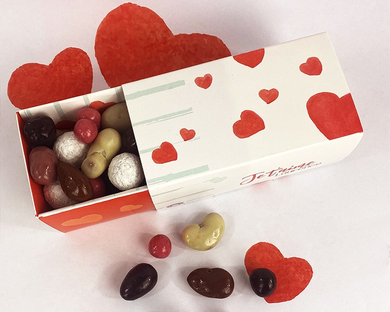 Petit coffret de chocolats - Amour