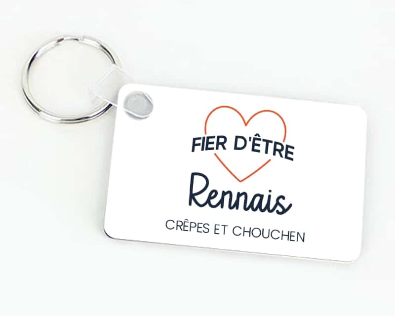 Porte-clés personnalisable - Fier d'être Rennais