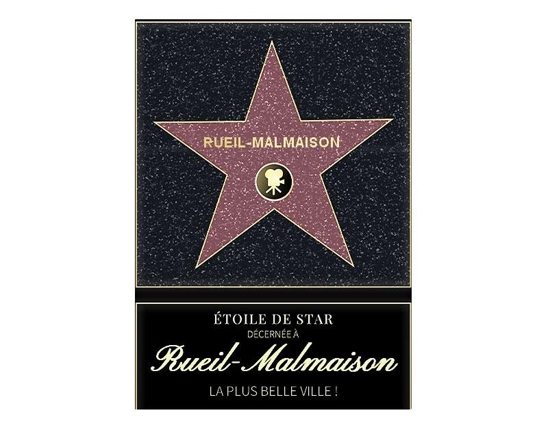 Affiche etoile de star personnalisé Rueil-Malmaison