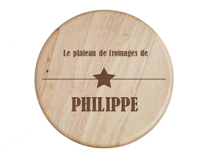 Set à fromage personnalisé pour un Philippe