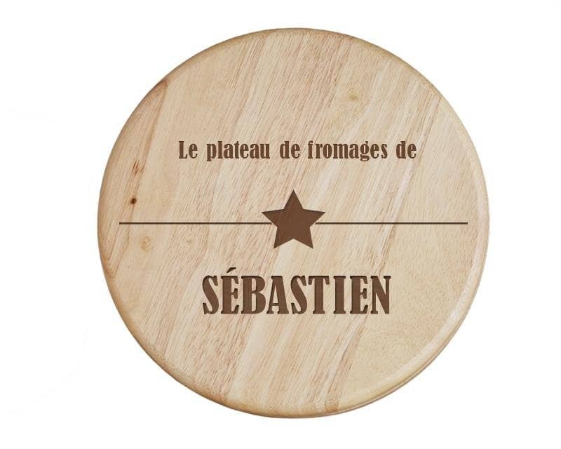 Set à fromage personnalisé pour un Sébastien