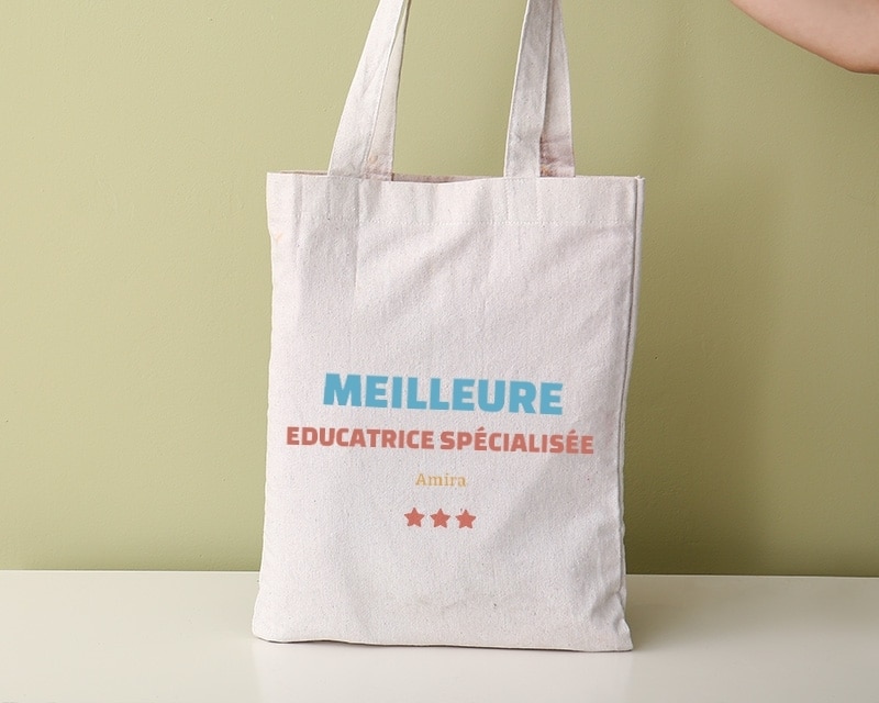 Tote bag personnalisable - Meilleure Educatrice spécialisée