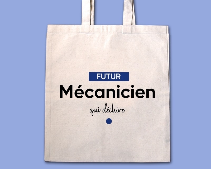 Tote bag personnalisable - Futur mécanicien