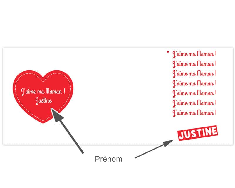 Mug personnalisé - J'aime ma Maman