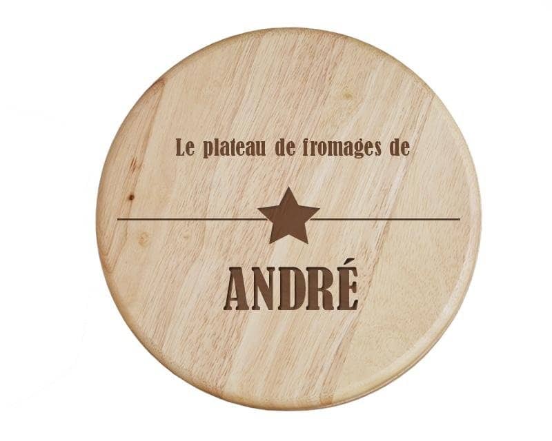 Set à fromage personnalisé pour un André