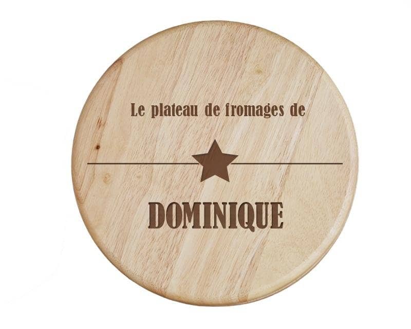 Set à fromage personnalisé pour un Dominique