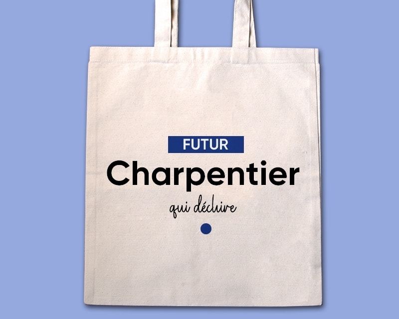 Tote bag personnalisable - Futur charpentier