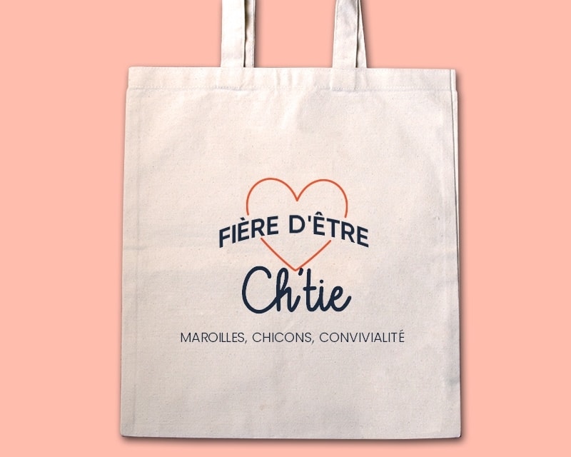 Tote bag personnalisable - Fière d'être Ch'tie