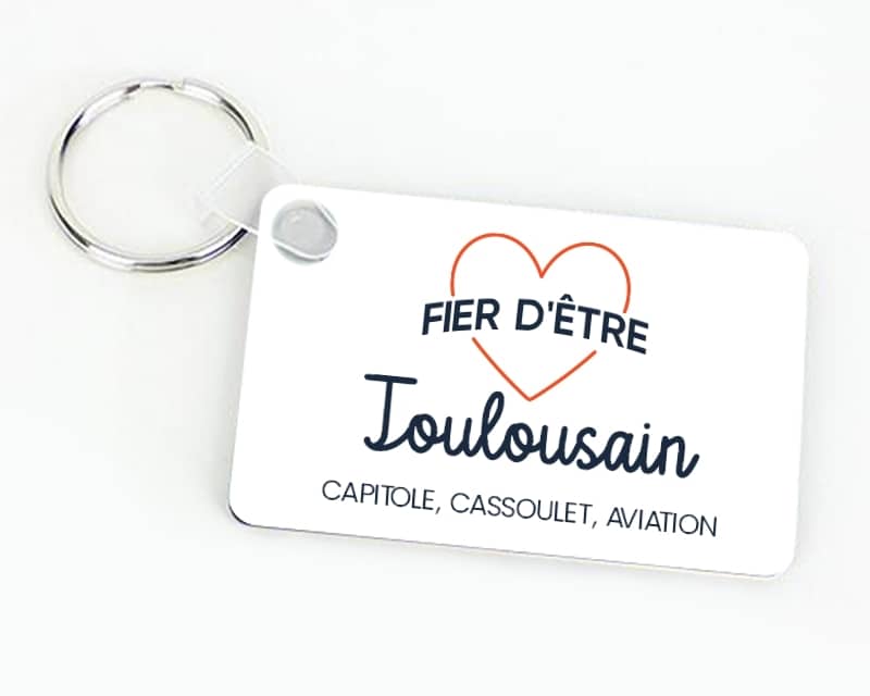 Porte-clés personnalisable - Fier d'être Toulousain