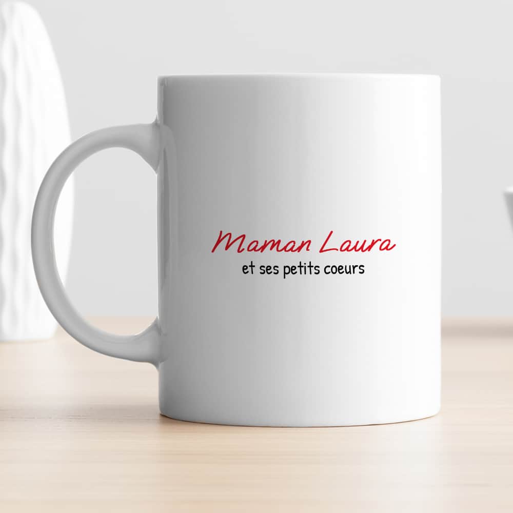 Mug personnalisé - Maman et ses petits coeurs